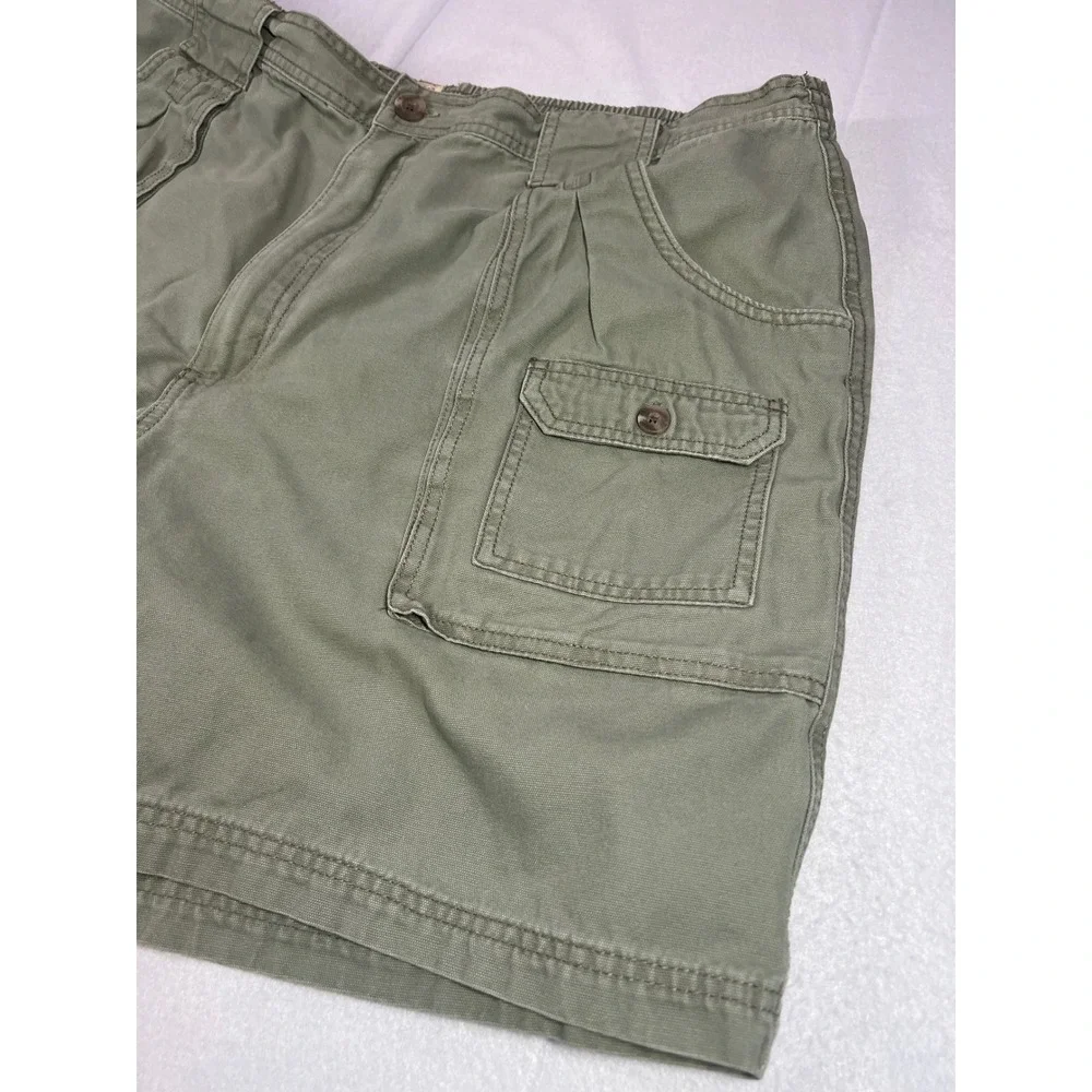 RedHead Cargo Shorts Olive Green Cotton Canvas Utility Gorpcore Outdoor Mens 44